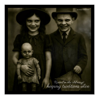 Poster S'enracine dans les vieilles manières de garder le