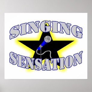 Poster Sensation de chant