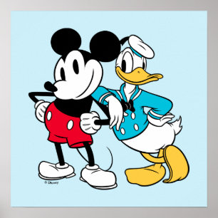 Poster Sensationnel 6   Mickey Souris & Donald Duck