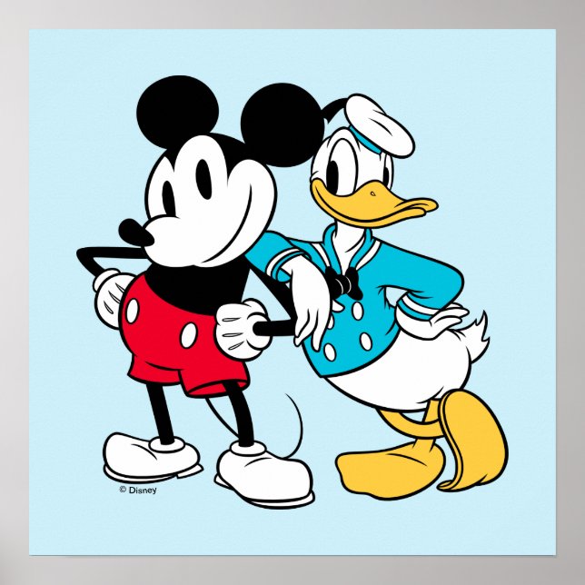 Poster Sensationnel 6 | Mickey Souris & Donald Duck (Devant)