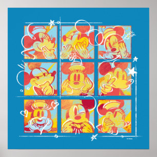 Poster Sensationnel 6   Souris Mickey et Minnie