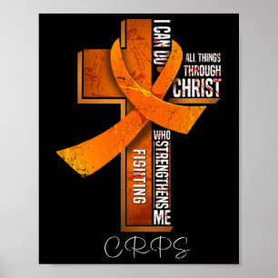 Poster Sensibilisation à la CRPS Croix chrétienne du ruba