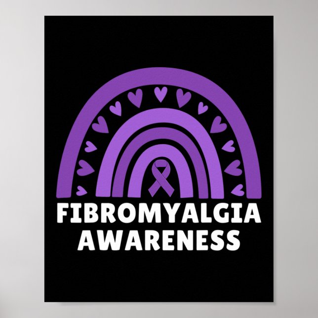 Poster Sensibilisation à la fibromyalgie Hommes Femmes Cu (Devant)