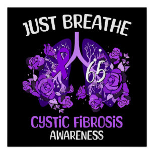 Poster Sensibilisation à la fibrose kystique Just Breathe