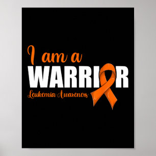 Poster Sensibilisation à la leucémie du ruban du cancer d