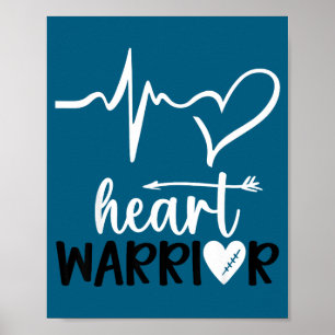 Poster Sensibilisation à la maladie cardiaque Men Heart W