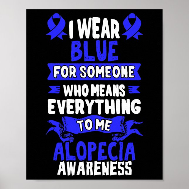 Poster Sensibilisation à la perte de cheveux - Alopecia A (Devant)