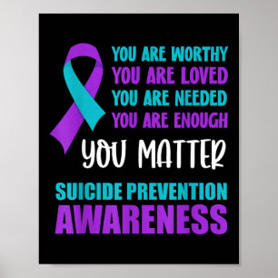 Poster Sensibilisation à la prévention du suicide 