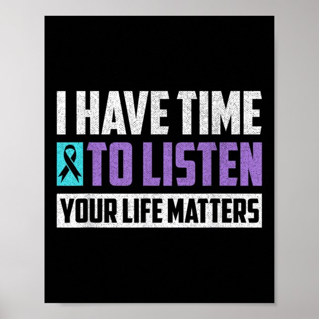 Poster Sensibilisation à la prévention du suicide  (Devant)