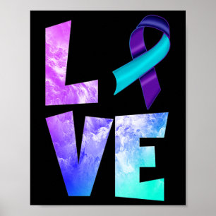 Poster Sensibilisation à la prévention du suicide Amour V