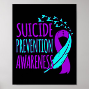 Poster Sensibilisation à la prévention du suicide Bon sou