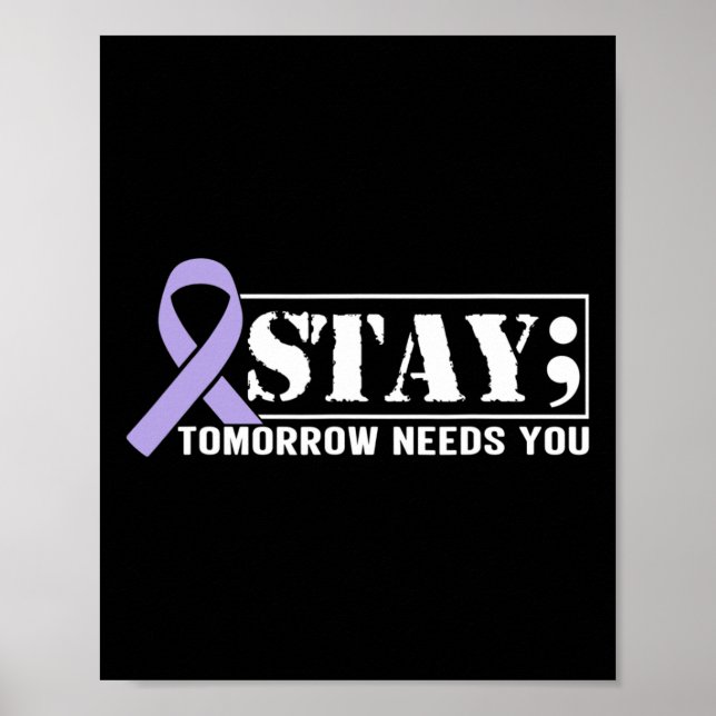 Poster Sensibilisation à la prévention du suicide Demain  (Devant)