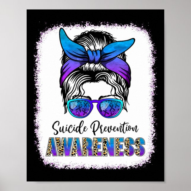 Poster Sensibilisation à la prévention du suicide Message (Devant)
