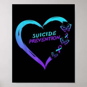 Poster Sensibilisation à la prévention du suicide Papillo