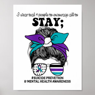 Poster Sensibilisation à la prévention du suicide Soutien