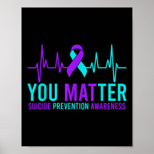 Poster Sensibilisation à la prévention du suicide Vous Ru