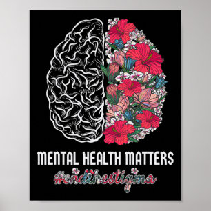 Poster Sensibilisation À La Santé Mentale Mettre Fin À La
