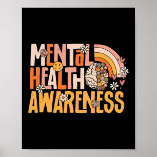 Poster Sensibilisation à la santé Psychologie Thérapeute 
