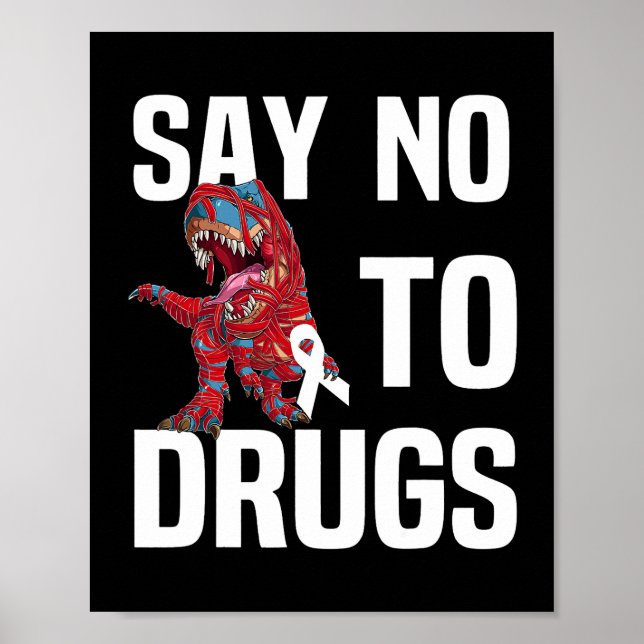 Poster Sensibilisation à la semaine du ruban rouge Dites  (Devant)