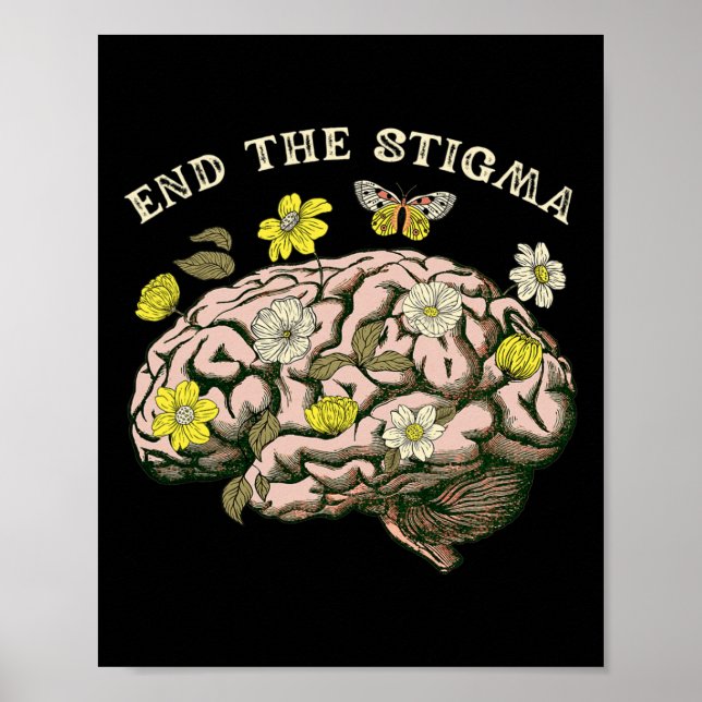 Poster Sensibilisation à la stigmatisation Problèmes de s (Devant)