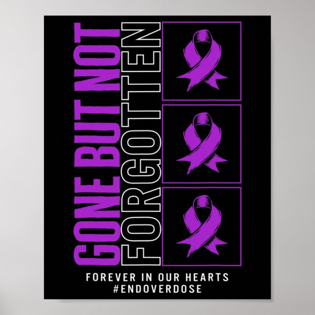 Poster Sensibilisation À La Surdose De Drogue Disparue Ma (Devant)