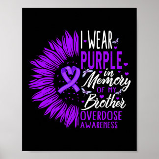 Poster Sensibilisation À La Surdose De Drogue En Mémoire