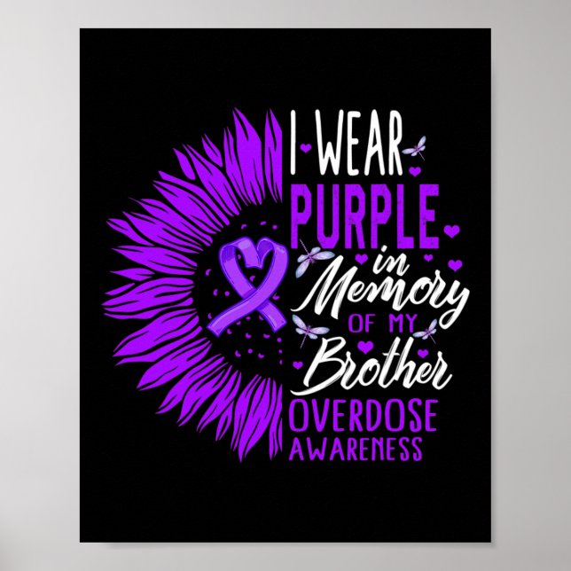 Poster Sensibilisation À La Surdose De Drogue En Mémoire  (Devant)