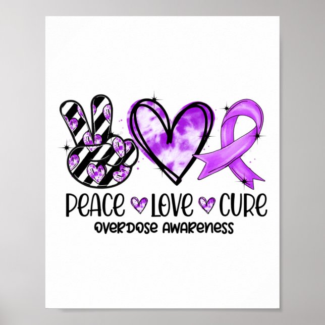 Poster Sensibilisation à la surdose de Peace Love Cure  (Devant)