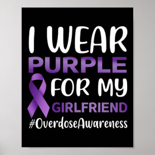 Poster Sensibilisation À La Surdose Je Porte Du Violet Po