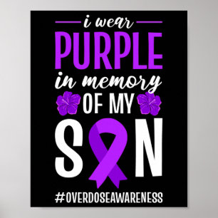Poster Sensibilisation À La Surdose Je Porte Le Violet En