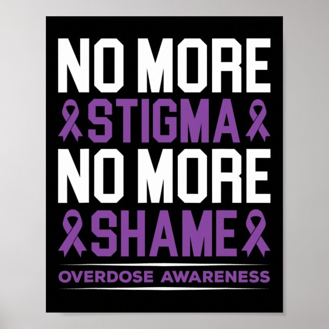 Poster Sensibilisation À La Surdose Plus De Stigmatisatio (Devant)