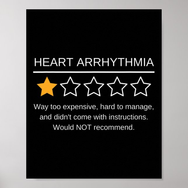 Poster Sensibilisation à l'arythmie cardiaque Évaluation  (Devant)