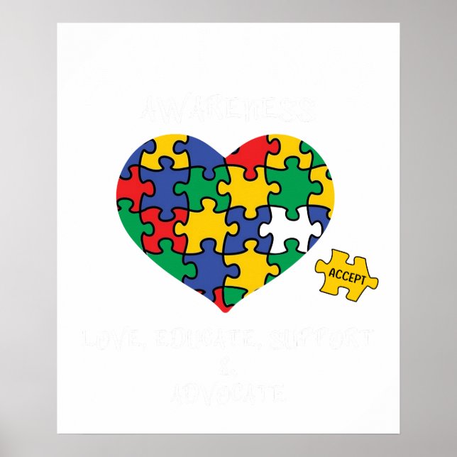 Poster sensibilisation à l'autisme (Devant)