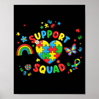 Poster Sensibilisation à l'autisme Équipe de soutien à l'