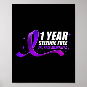 Poster Sensibilisation à l'épilepsie 1 an Saisie Gratuit 