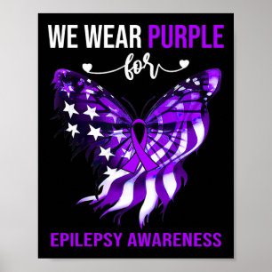 Poster Sensibilisation à l'épilepsie 4 juillet Papillon p