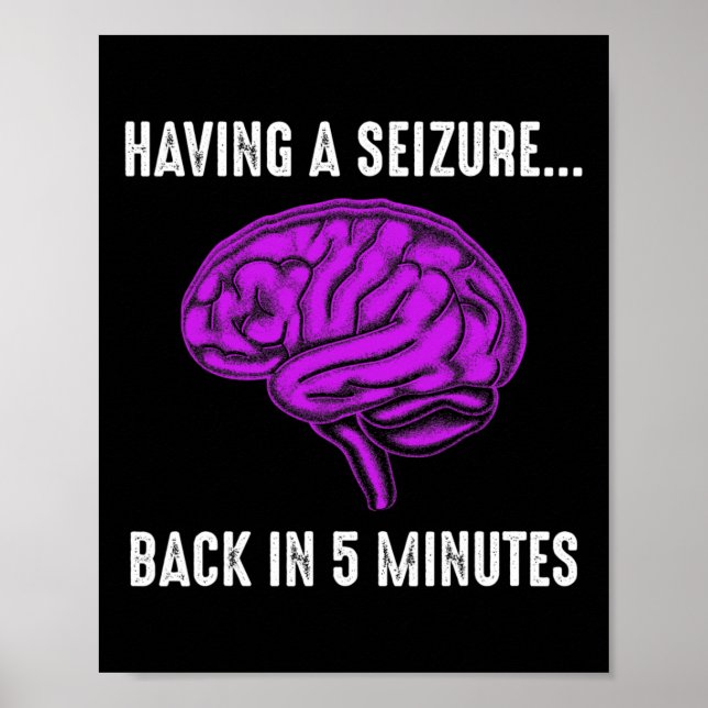 Poster Sensibilisation à l'épilepsie Avoir saisi Epilepti (Devant)
