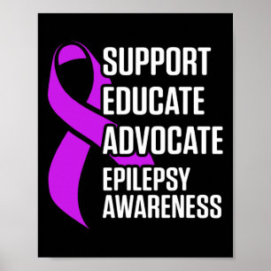 Poster Sensibilisation à l'épilepsie Éduquer Guerrier Épi