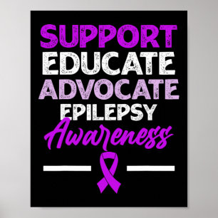 Poster Sensibilisation à l'épilepsie Guerrier épileptique