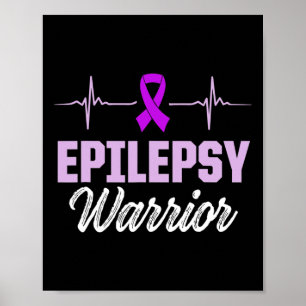 Poster Sensibilisation à l'épilepsie Guerrier épileptique