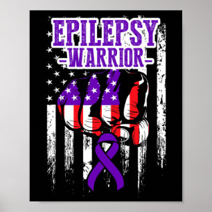 Poster Sensibilisation à l'épilepsie Guerrier épileptique