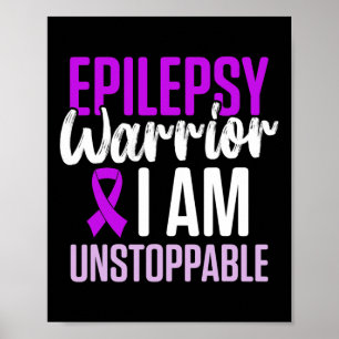 Poster Sensibilisation à l'épilepsie Guerrier épileptique
