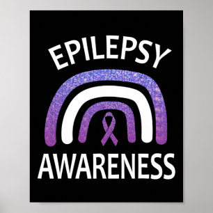 Poster Sensibilisation À L'Épilepsie Survivant Et Soutien