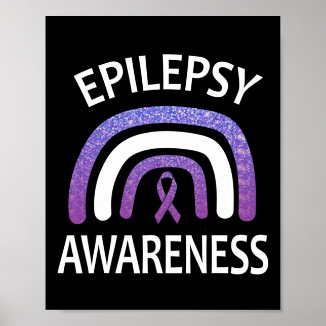 Poster Sensibilisation À L'Épilepsie Survivant Et Soutien (Devant)