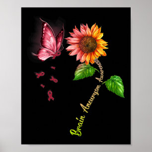 Poster Sensibilisation à l'neurysme cérébral des papillon