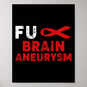 Poster Sensibilisation à l'neurysme Soutien Survivant