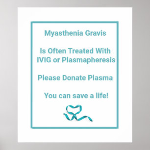 Poster Sensibilisation à Myasthenia Gravis