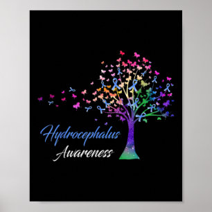Poster Sensibilisation Arbre Ruban Amour Espoir Sensibili
