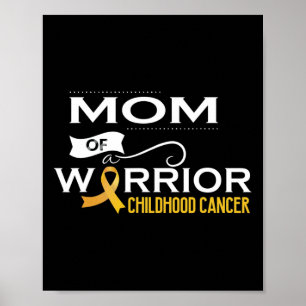 Poster Sensibilisation au cancer de l'enfant Maman d'un g