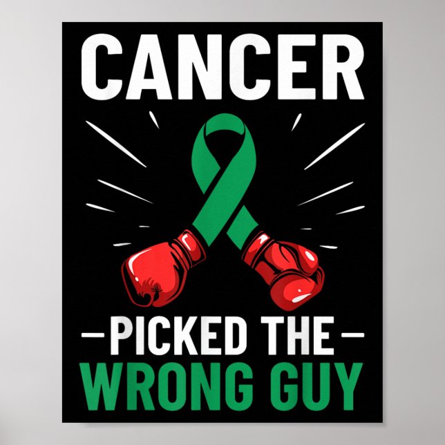 Poster Sensibilisation au cancer du foie Ruban Cancer att (Devant)